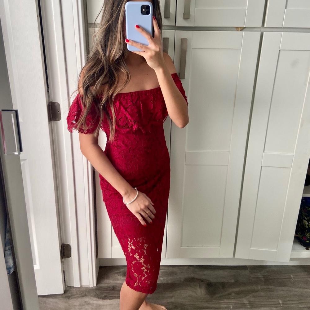 OFF SHOULDER DRESS - Picture 2 of 2